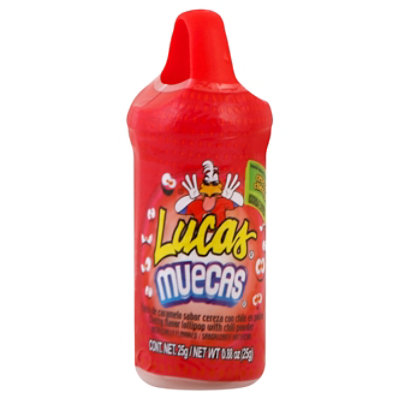 Lucas Muecas Lollipop Cherry Flavor with Chili Powder - 0.88 Oz ...