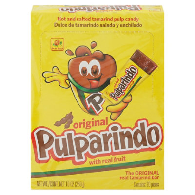 De La Rosa Candy Pulparindo Tamarind Pulp Hot and Salted Box 20 Count - 10 Oz - Image 3