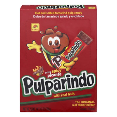Pulparindo Candy Tamarind Pulp Extra Hot And Salted Box - 30 Count - Image 3