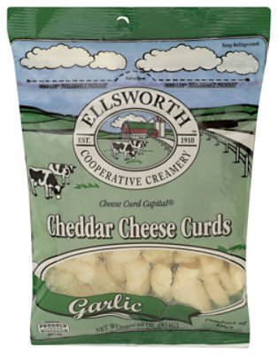 Elswrth Chse Curds Garlic - 16 Oz