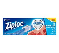 Ziploc Slider Freezer Bags Quart - 15 Count