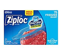 Ziploc Grip N Seal Freezer Bags Quart - 75 Count