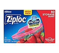 Ziploc Brand Storage Bags Mega Pack Quart - 80 Count