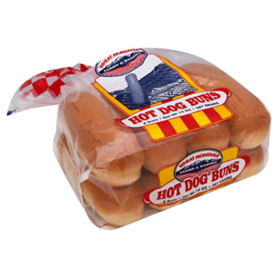 Wheat Montana White Hot Dog Buns - 14 Oz