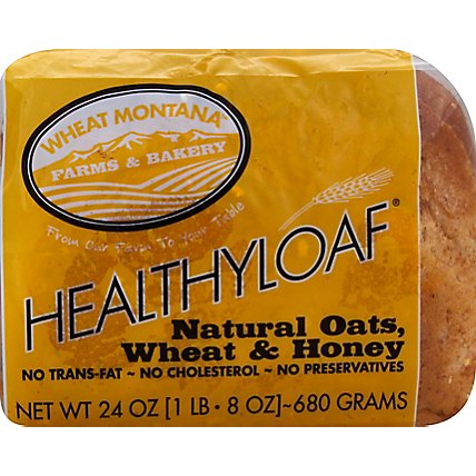 Wheat Montana Natural Oat Wheat And Honey Bread - 24 Oz - Image 2