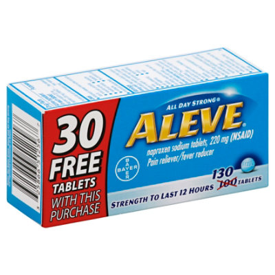 Aleve Tablets Bonus 220mg - 130 Count - Haggen