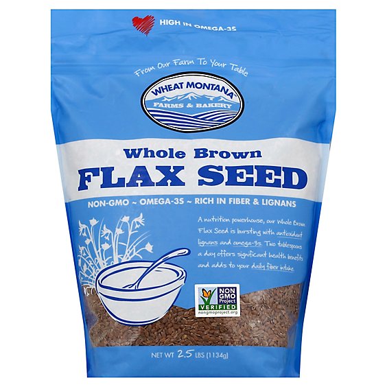 Wheat Mon Whl Brwn Flax Seed - 1.75 Lb