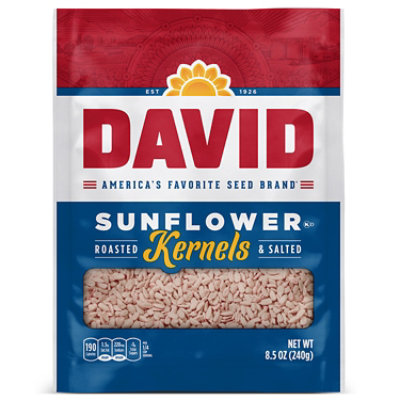 DAVID Sunflower Kernels Roasted & Salted - 8.5 Oz