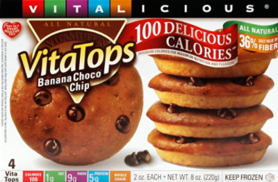 Vitalicious VitaTops Banana Choco Chip - 4-2 Oz - Image 2