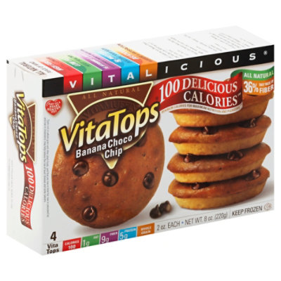 Vitalicious VitaTops Banana Choco Chip - 4-2 Oz - Image 1