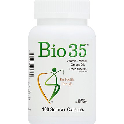 Bio35 Vitamins & Minerals Omega Oils Dietary Suppliment Softgel Capsules - 100 Count - Image 2