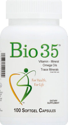 Bio35 Vitamins & Minerals Omega Oils Dietary Suppliment Softgel Capsules - 100 Count - Image 2