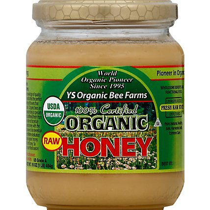 YS Organic Bee Farms Honey Raw - 16 oz - Image 2