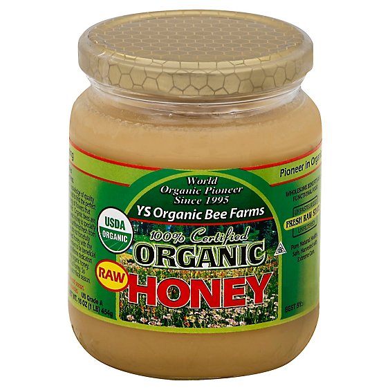 YS Organic Bee Farms Honey Raw - 16 oz