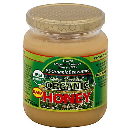 YS Organic Bee Farms Honey Raw - 16 oz - Image 1