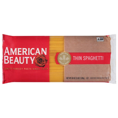 American Beauty Pasta Spaghetti Thin - 48 Oz