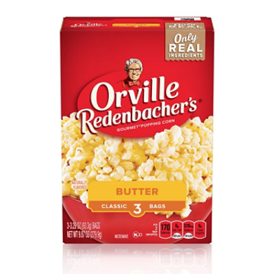 Orville Redenbacher's Butter Popcorn Classic Bag - 3 Count - Image 1