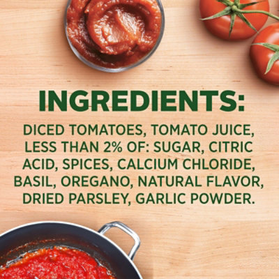 Hunt's No Salt Added Diced Tomatoes With Basil Garlic & Oregano - 14.5 Oz - Image 1