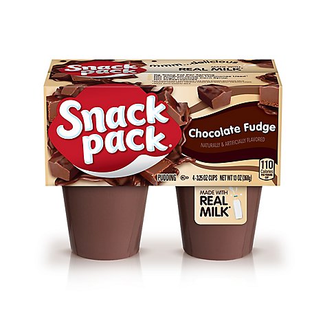 Snack Pack Pudding Chocolate Fudge - 4-3.25 Oz