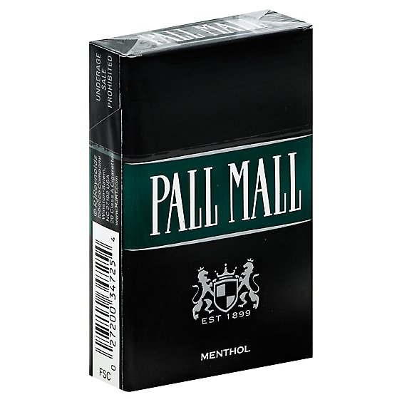 Pall Mall Cigarettes King Menthol Black Box - Pack