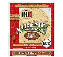 Ole Xtreme Wellness! Tortilla Wraps Flour High Fiber Low Carb Bag 8 Count - 12.7 Oz