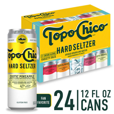 Topo Chico Hard Seltzer Variety Pack Hard Seltzer 4.7% ABV Cans - 24-12 Fl. Oz. - Image 1