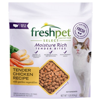 Freshpet Healthy and Natural Cat Food Fresh Chicken Recipe - 1 Lb - Image 1