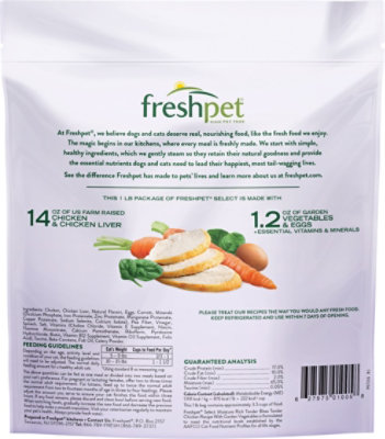 Freshpet Healthy and Natural Cat Food Fresh Chicken Recipe - 1 Lb - Image 2