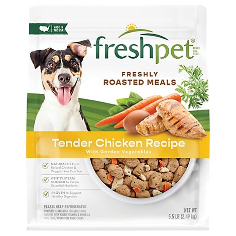 Freshpet Select Dog Food Roasted Meals Tender Chicken Recipe Bag - 5.5 Lb
