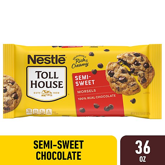 Nestle Toll House Semi Sweet Chocolate Chips - 36 Oz