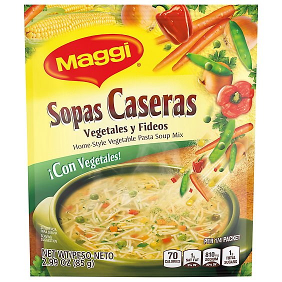 Maggi Soup Mix Pasta Homestyle Vegetable Envelope - 2.99 Oz