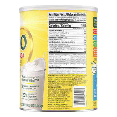 Nido Fortificada Milk Whole Dry Can - 56.3 Oz - Image 5