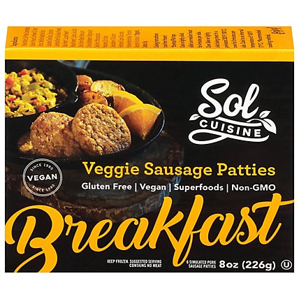 Sol Cuisine Patty Breakfast Gluten Free - 8 Oz - Image 3