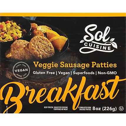 Sol Cuisine Patty Breakfast Gluten Free - 8 Oz - Image 6