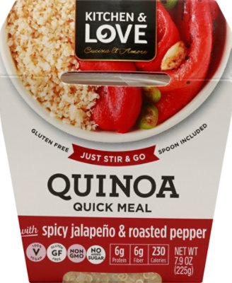 Cucina & Amore Quinoa Meal Spicy Jalapeno & Roasted Peppers Box - 7.9 Oz - Image 2