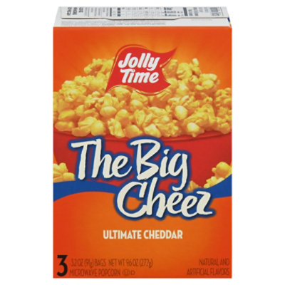 Jolly Time Microwave Popcorn The Big Cheez - 3-3 Oz