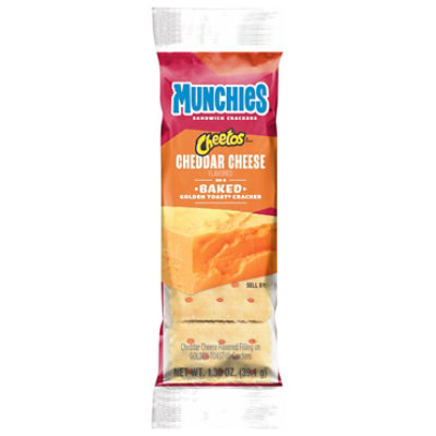 MUNCHIES Crackers Sandwich Cheddar Cheese Flavored - 1.38 Oz - Image 3