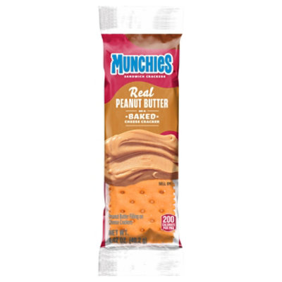 MUNCHIES Crackers Sandwich Peanut Butter Cheese Crackers - 1.42 Oz - Image 3