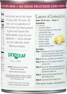 Lucky Leaf Fruit Filling & Topping Premium Lemon - 22 Oz - Image 6