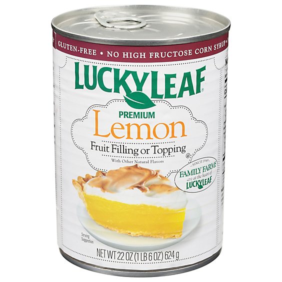 Lucky Leaf Fruit Filling & Topping Premium Lemon - 22 Oz