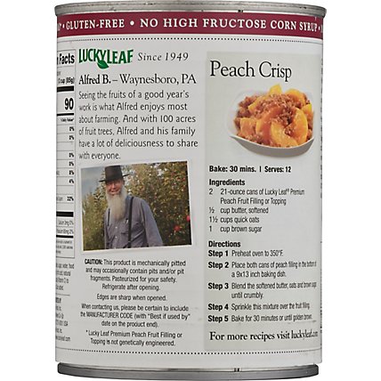Lucky Leaf Fruit Filling & Topping Premium Peach - 21 Oz - Image 6