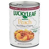 Lucky Leaf Fruit Filling & Topping Premium Peach - 21 Oz - Image 1