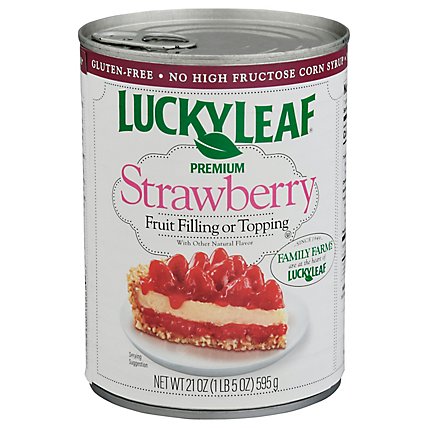 Lucky Leaf Fruit Filling & Topping Premium Strawberry - 21 Oz - Image 2