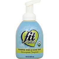 Fit Organic Foaming Dish & Hand Soap Lemongrass Tangerine Bottle - 18 Fl. Oz. - Image 2