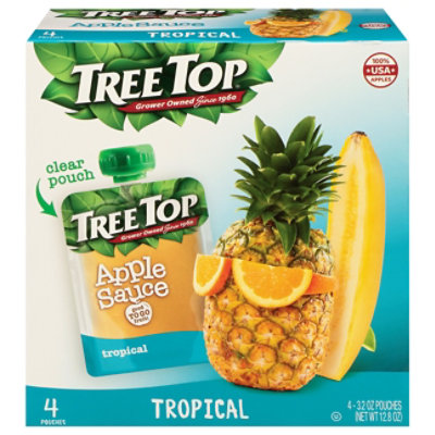 Tree Top Apple Sauce Tropical Pouch - 4-3.2 Oz - Image 3