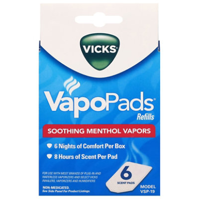 Vicks Vapo Pads Refill Pads Soothing Menthol Vapors - 5 Count - Image 3