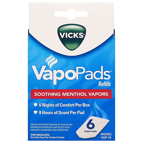 Vicks Vapo Pads Refill Pads Soothing Menthol Vapors - 5 Count