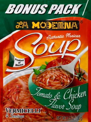 La Moderna Soup Tomato & Chicken Flavor Vermicelli - 3.5 Oz - Image 2