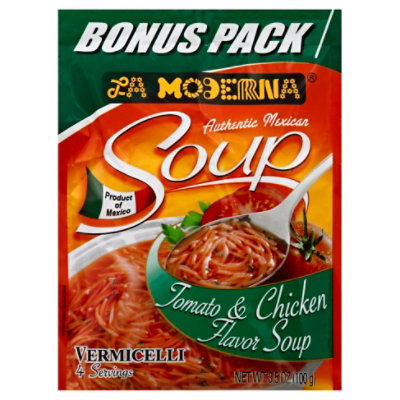 La Moderna Soup Tomato & Chicken Flavor Vermicelli - 3.5 Oz - Image 1