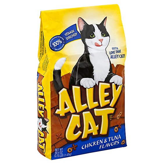 Alley Cat Cat Food Chicken & Tuna Flavors Bag  Lb - Albertsons
